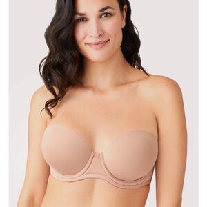 Wacoal Red Carpet Strapless Underwire Bra Size 36G  Nude Beige Style 854119